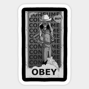 Obey Barbie Sticker